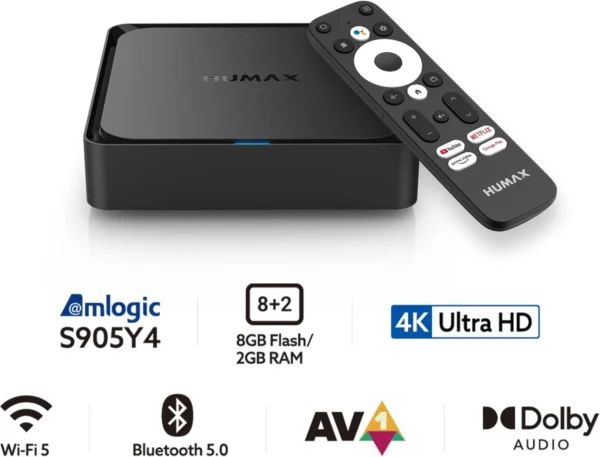 جهاز هيوماكس تلفزيون اندرويد ذاكرة فلاش 8GB وذاكرة RAM 2GB